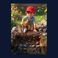 Cover of Digging Down Under the Garden