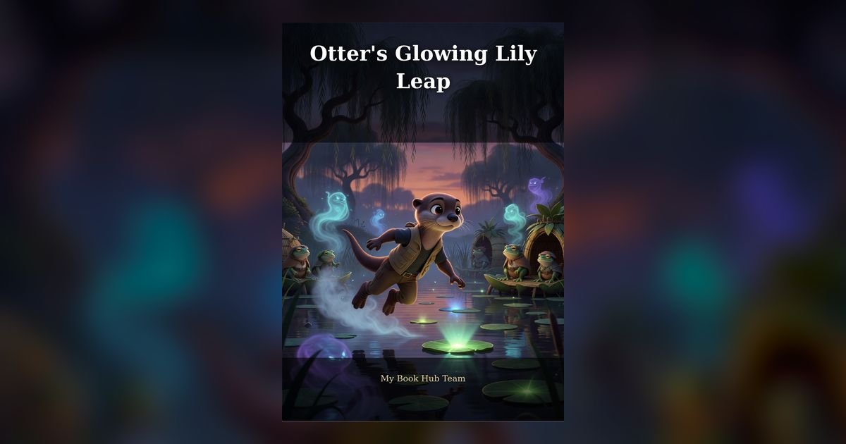 Otter's Glowing Lily Leap